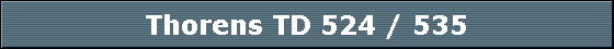 Thorens TD 524 / 535